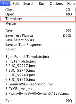 Templates-Menu