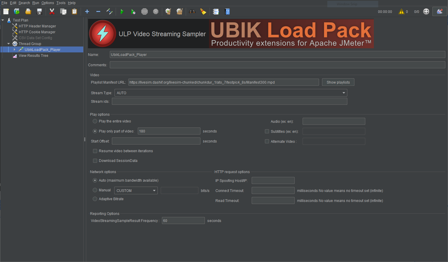 UbikLoadPack streamin Plugin  Low Latency Dash