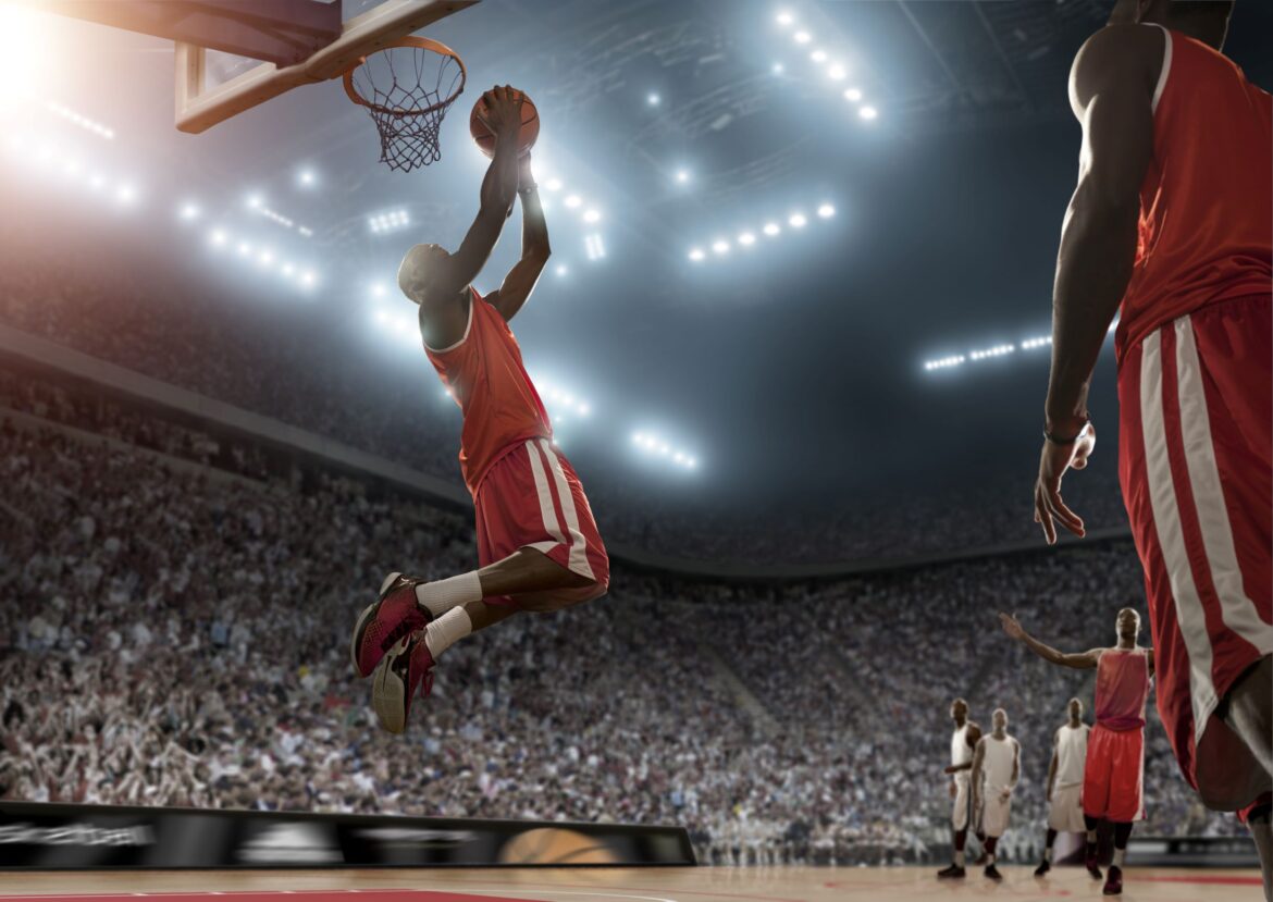 basketball player scoring Low-latency HLS at game