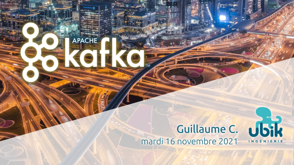 Affiche des diapositives du meetup présentant Apache Kafka