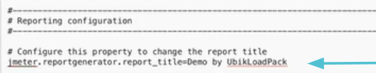 Reporting feature of Apache JMeter - meaningful name of report